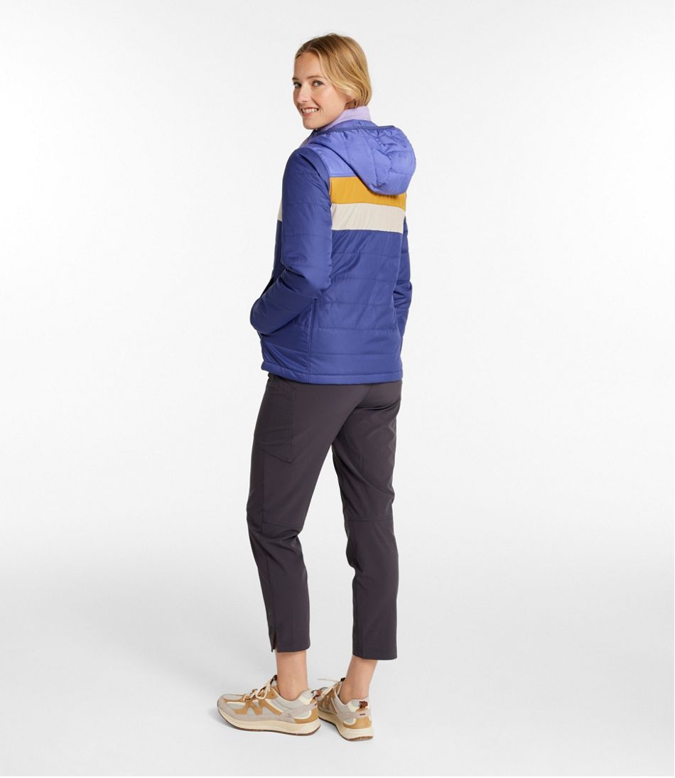L.L.Bean New | Women's Mountain Classic Puffer Hooded Jacket, Colorblock