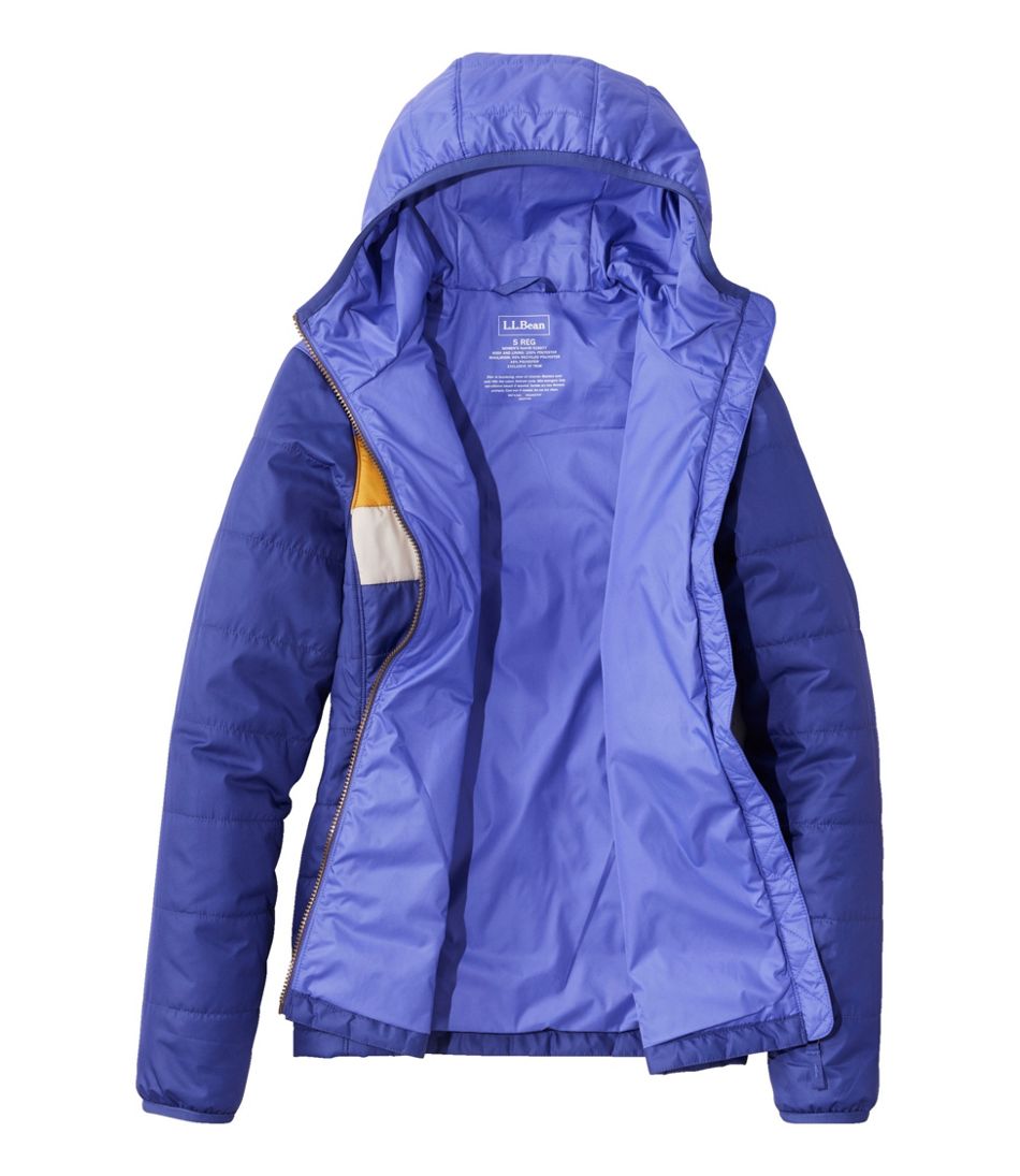 L.L.Bean New | Women's Mountain Classic Puffer Hooded Jacket, Colorblock