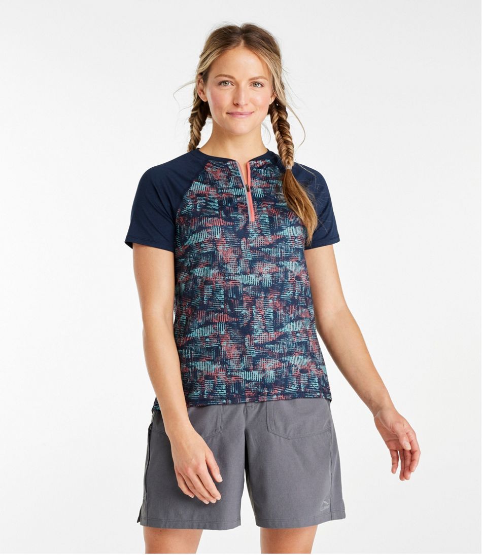 L.L.Bean On Sale | Women's Comfort Cycling Jersey Print Short-Sleeve