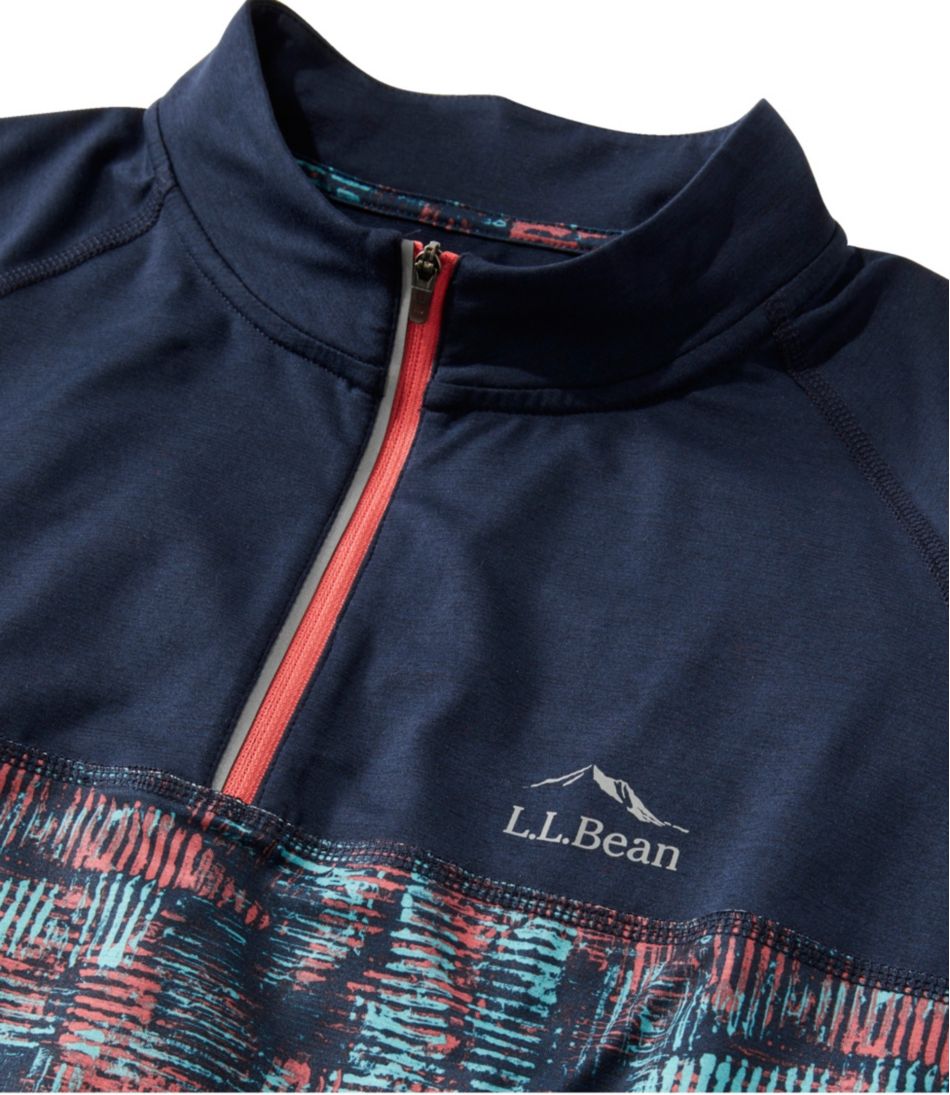 L.L.Bean New | Men's Comfort Cycling Jersey, Short-Sleeve Print