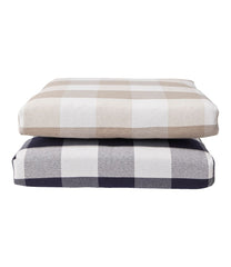 L.L.Bean Online | All-Weather Folding/Armless Chair Cushion, Buffalo Plaid