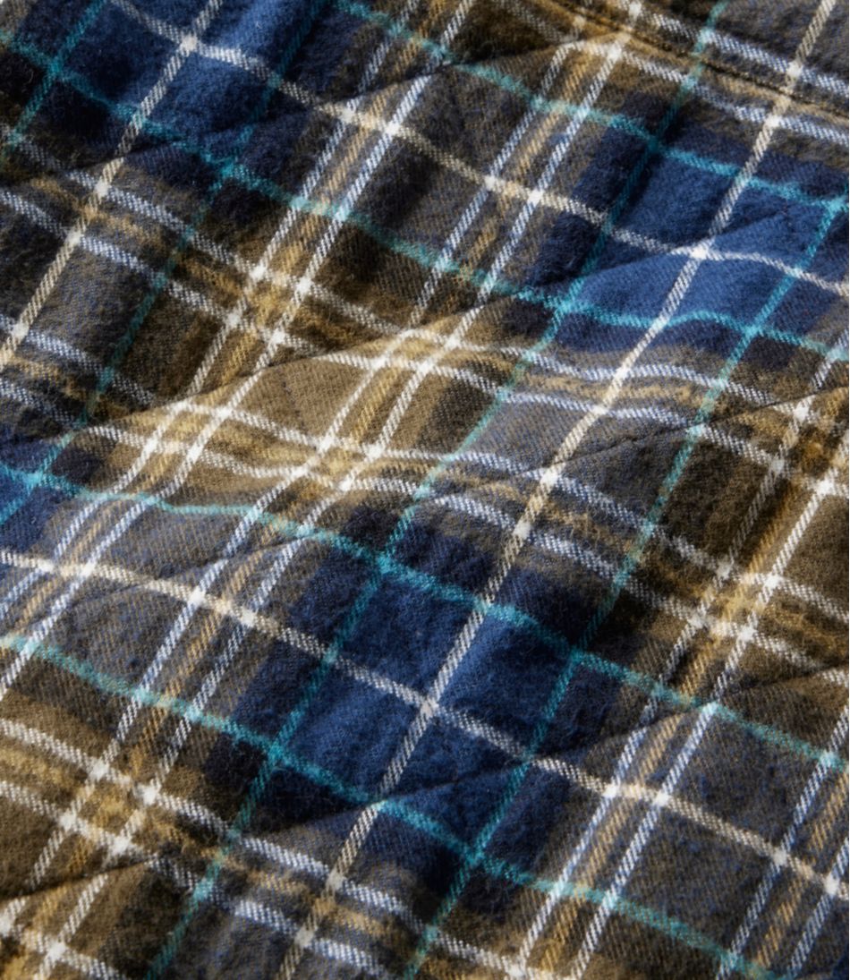 L.L.Bean Outlet | Men's Quilted Scotch Plaid Flannel Shirt Jac