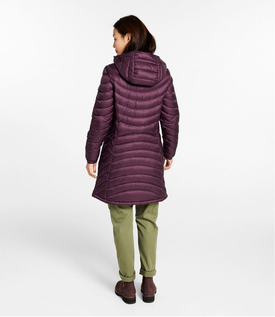 L.L.Bean Discount | Women's Ultralight 850 Down Hooded Coat, Three-Quarter Length