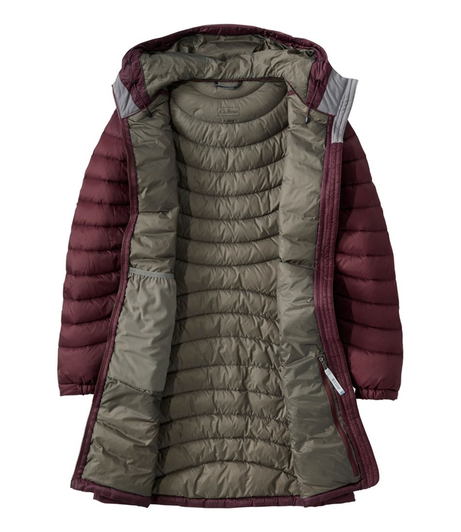 L.L.Bean Discount | Women's Ultralight 850 Down Hooded Coat, Three-Quarter Length